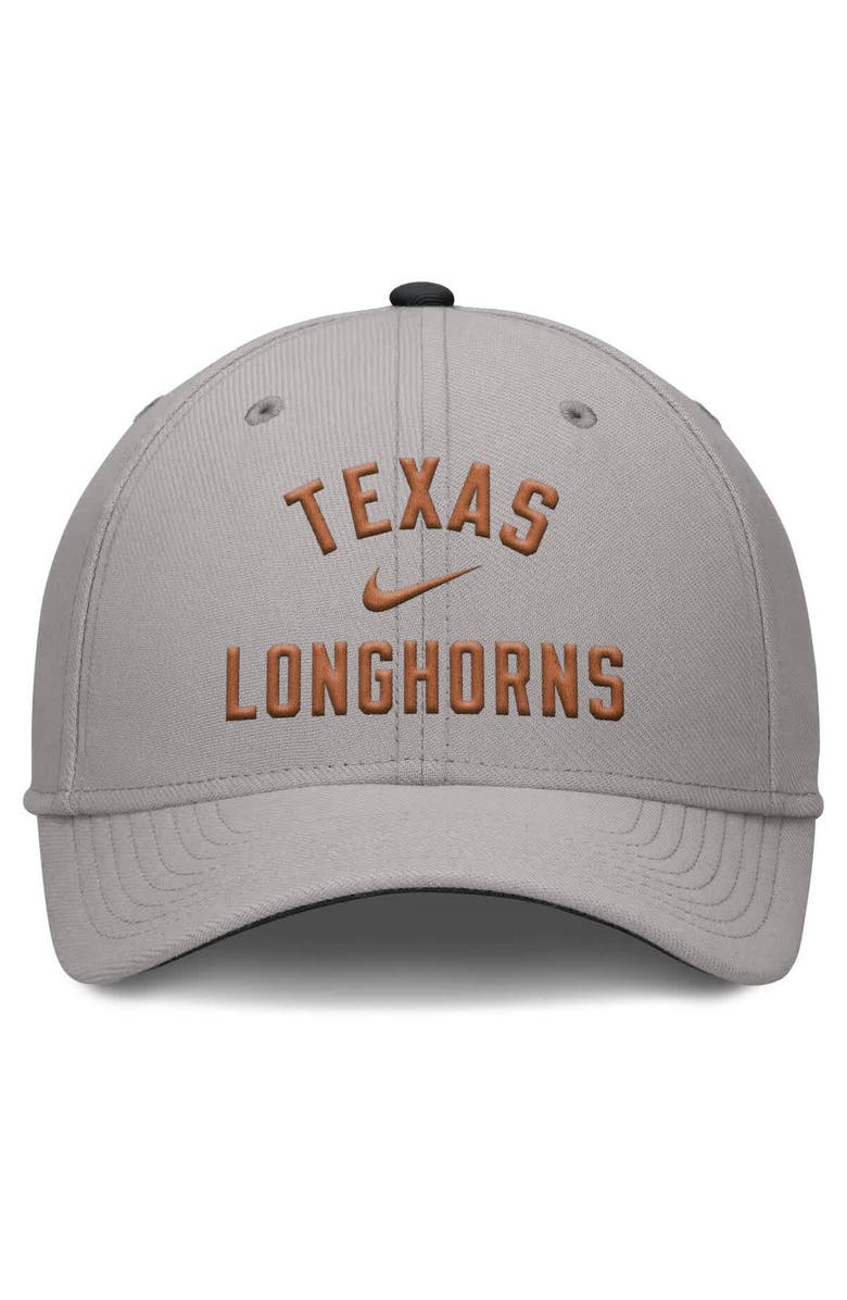 Nike Men's Nike Gray Texas Longhorns Rise Prep Performance Flex Hat, Alternate, color, 