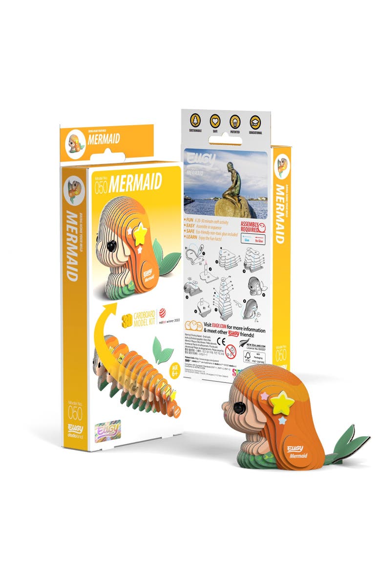 Eugy Puzzles Mermaid 3D Puzzle, Main, color, 