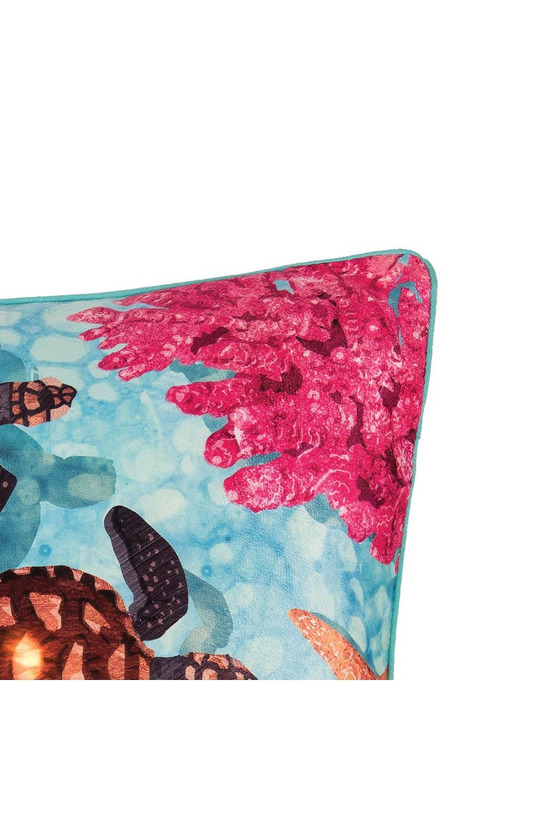 Baby Turtle Light-Up LED Accent Throw Pillow, Alternate, color, Blue