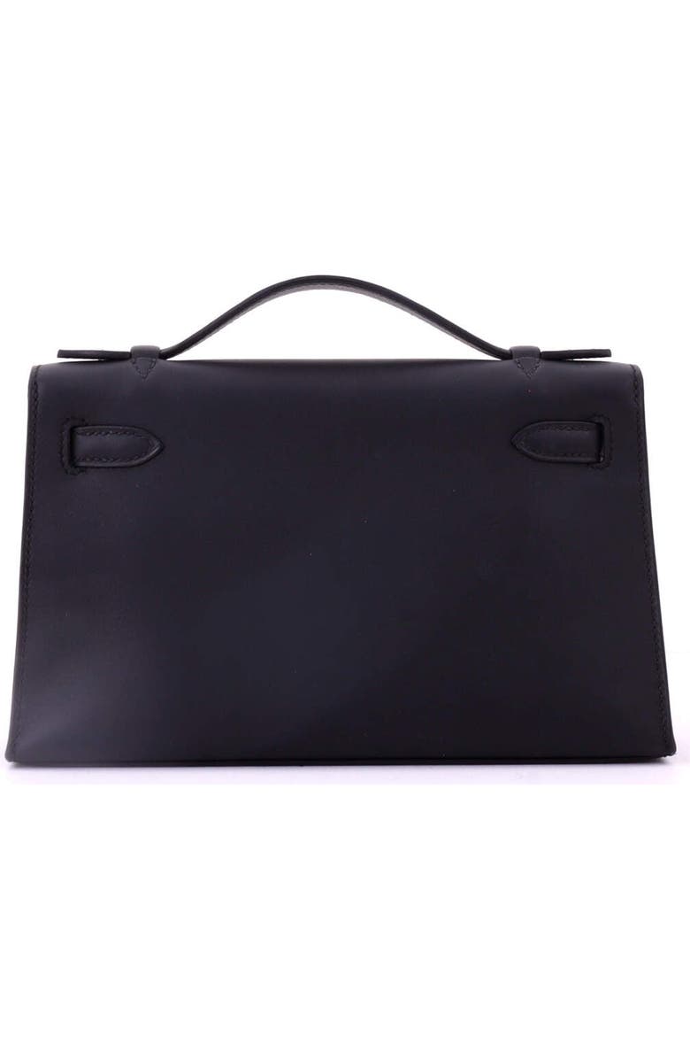Pre-Owned Hermes Kelly Pochette Swift, Alternate, color, Noir