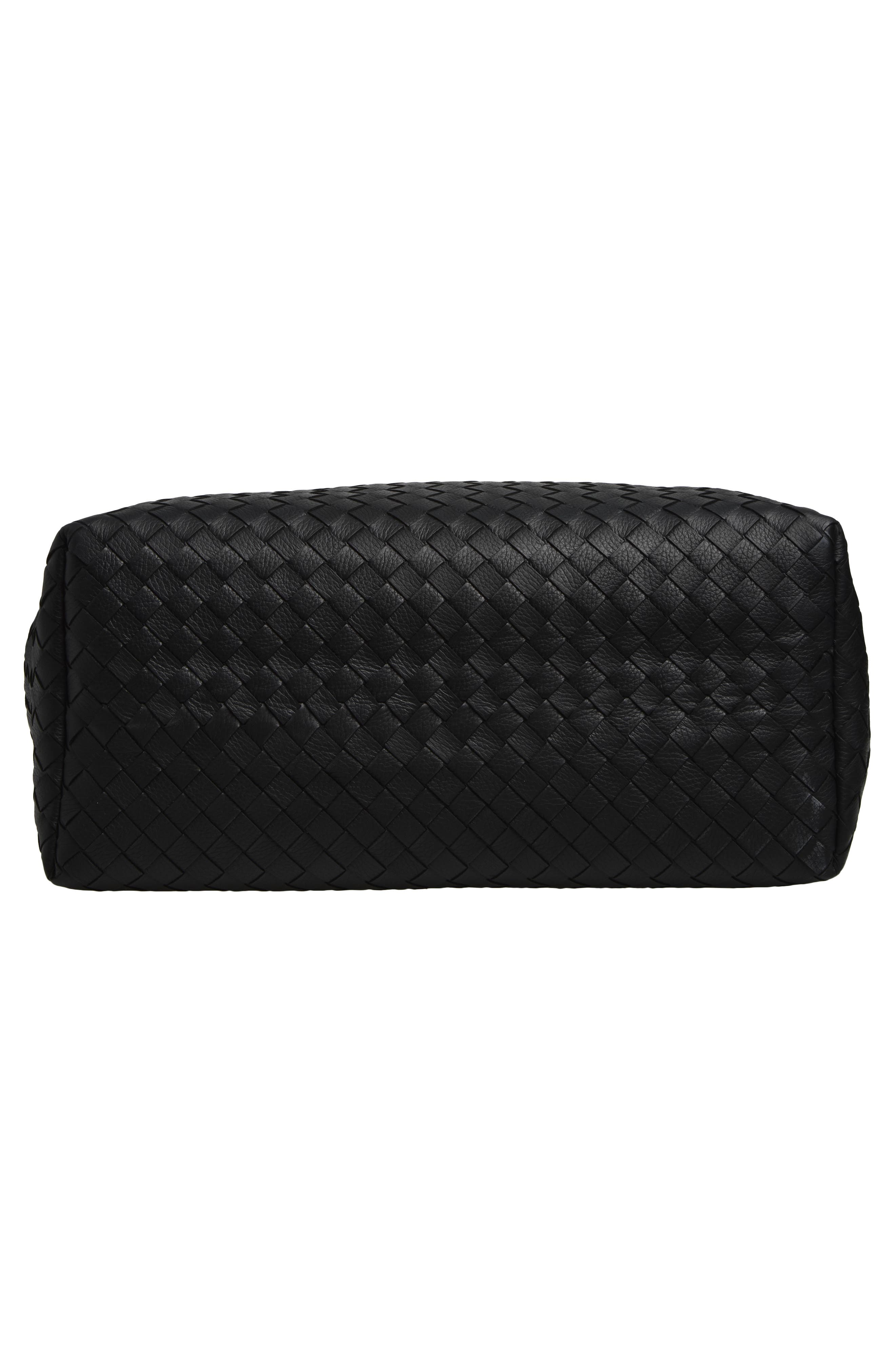 Bottega Veneta Andiamo Voyager Intrecciato Tote, Alternate, color, 8966 Black-Nero Opaco