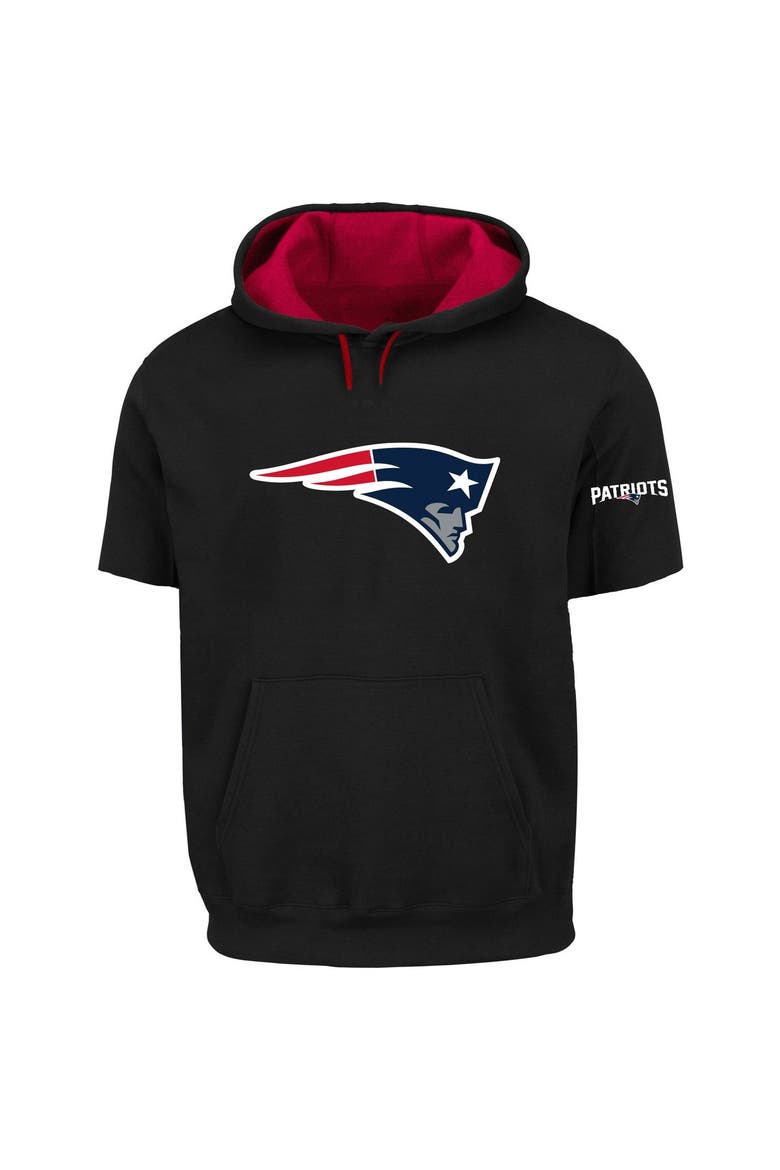 Men's Profile Black New England Patriots Big & Tall Fleece Pullover Hoodie, Main, color, Black