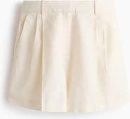 H&M Tailored Linen-blend Shorts