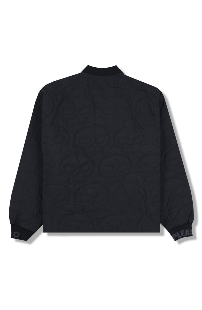 PLEASURES Thomas Quilted Bomber Jacket, Alternate, color, Black