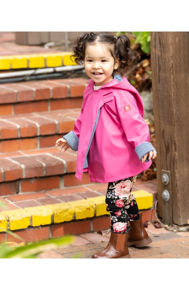 Widgeon Comfortable Hooded Favorite Rain Jacket, Alternate, color, Deep Pink