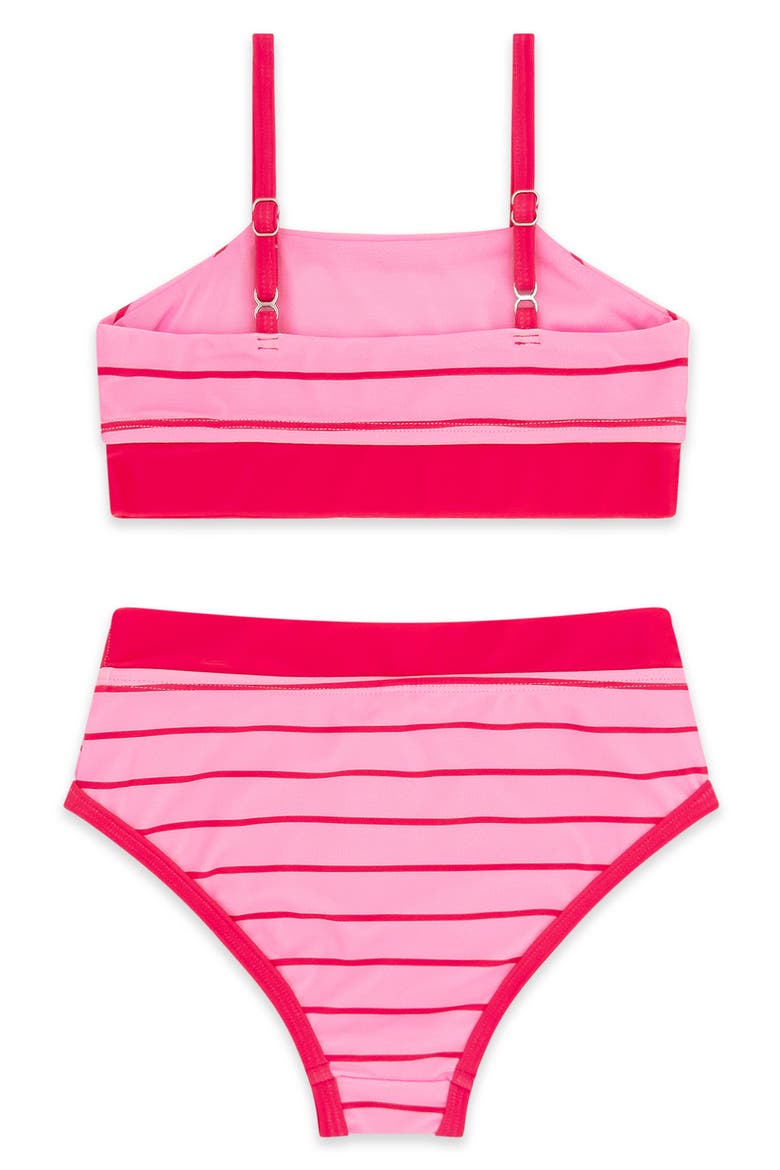 Kids' Block Party UPF 50+ Two-Piece Swimsuit, Alternate, color, LILAC SACHET
