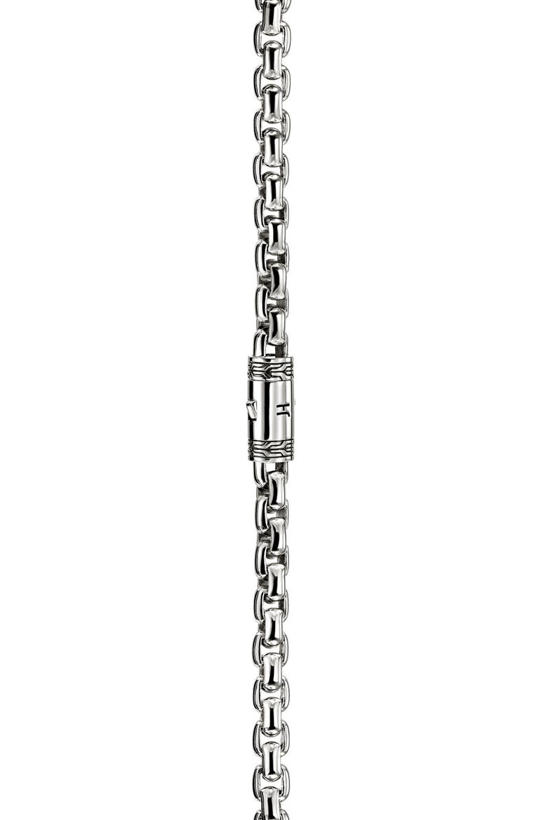 Box Chain Necklace, Alternate, color, SILVER