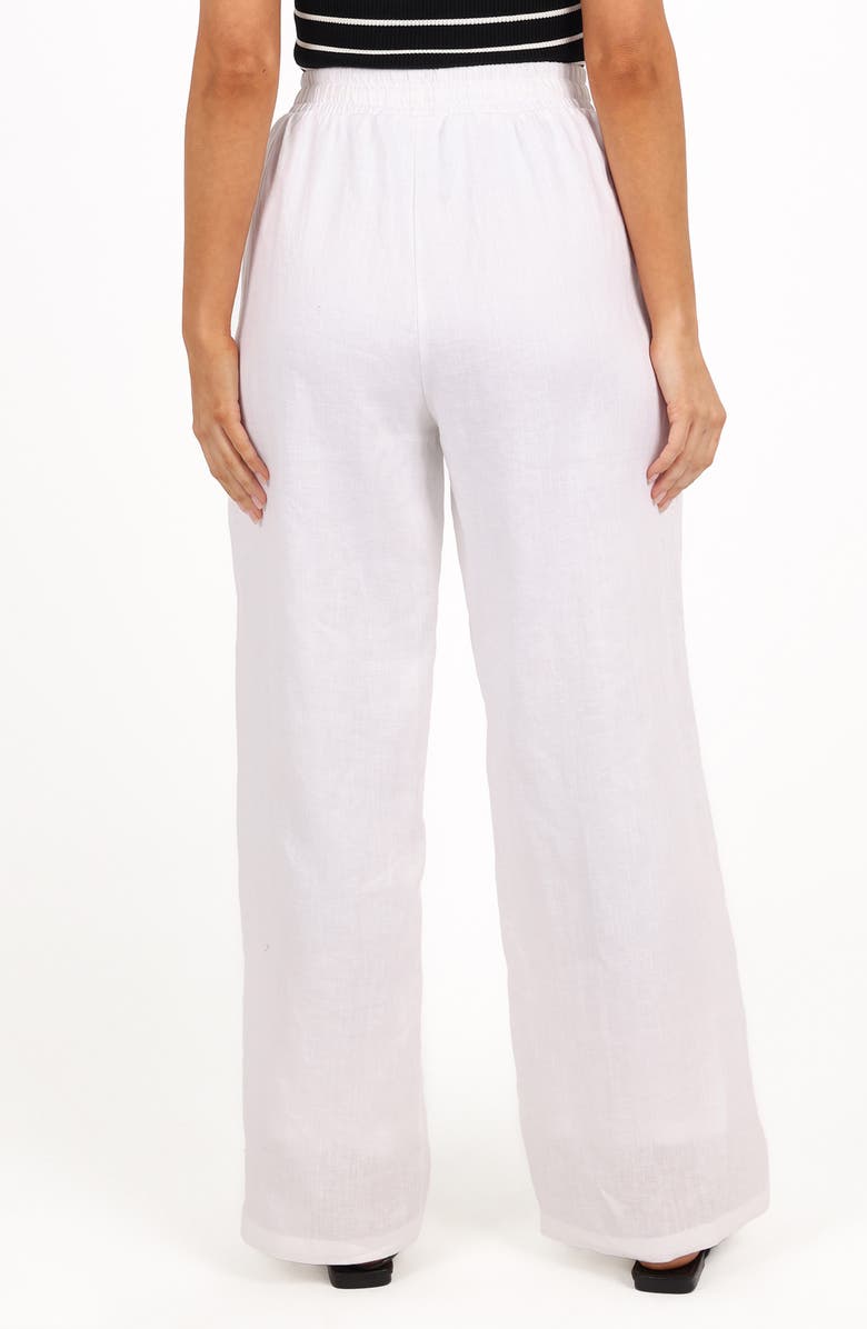 Petal & Pup Wren Linen Pants, Alternate, color, White