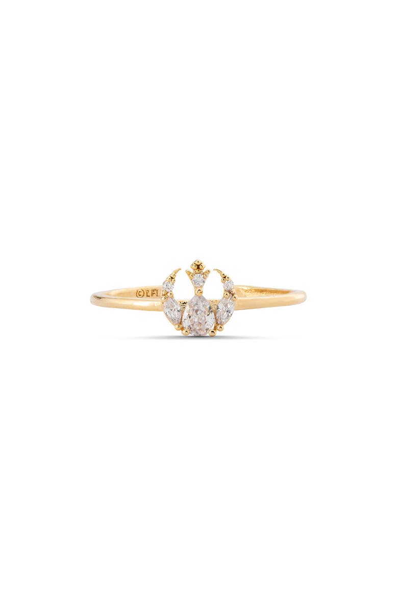 Star Wars™ Rebel Alliance Insignia Cubic Zirconia Ring, Main, color, GOLD