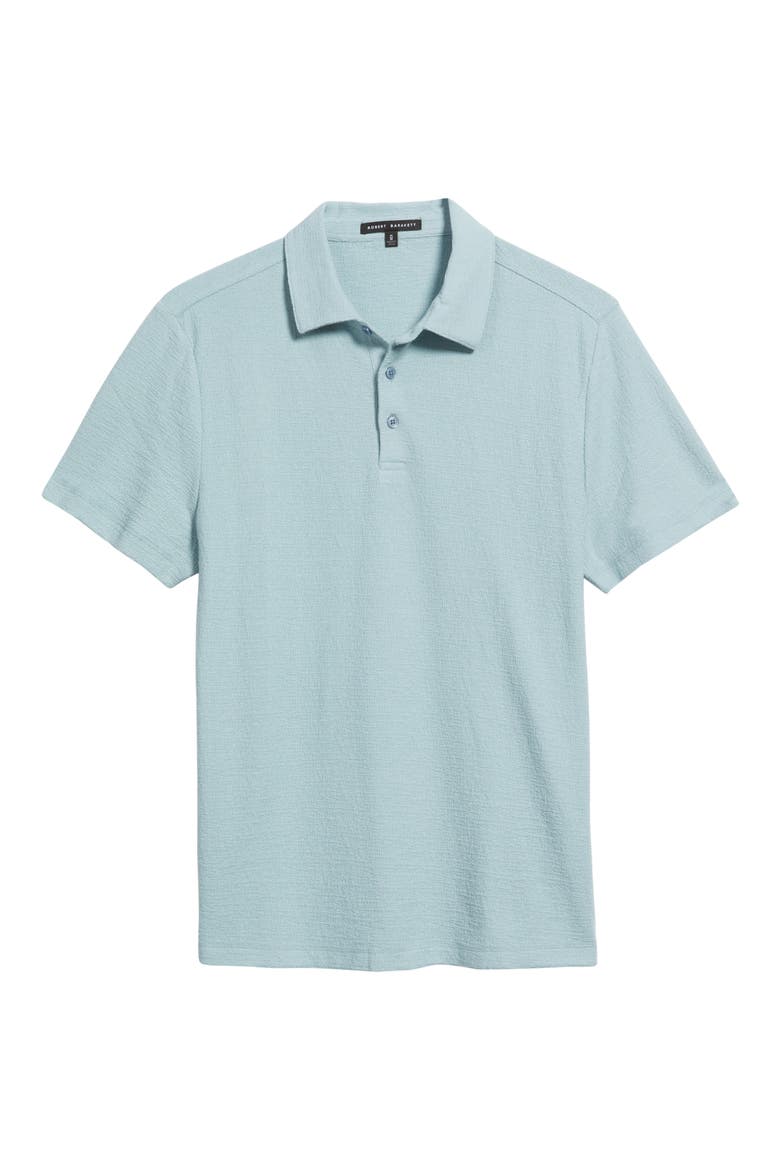 Newman Textured Cotton Blend Polo, Alternate, color, SOFT TEAL