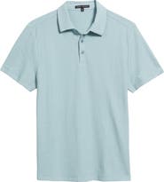Robert Barakett Newman Textured Cotton Blend Polo