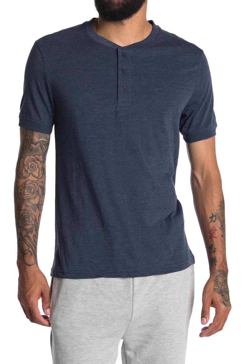 Supersoft Short Sleeve Knit Henley, Main, color, BAB093