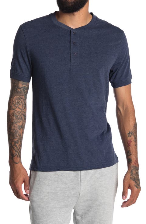 Supersoft Short Sleeve Knit Henley
