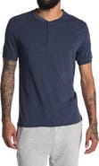 UNSIMPLY STITCHED Supersoft Short Sleeve Knit Henley