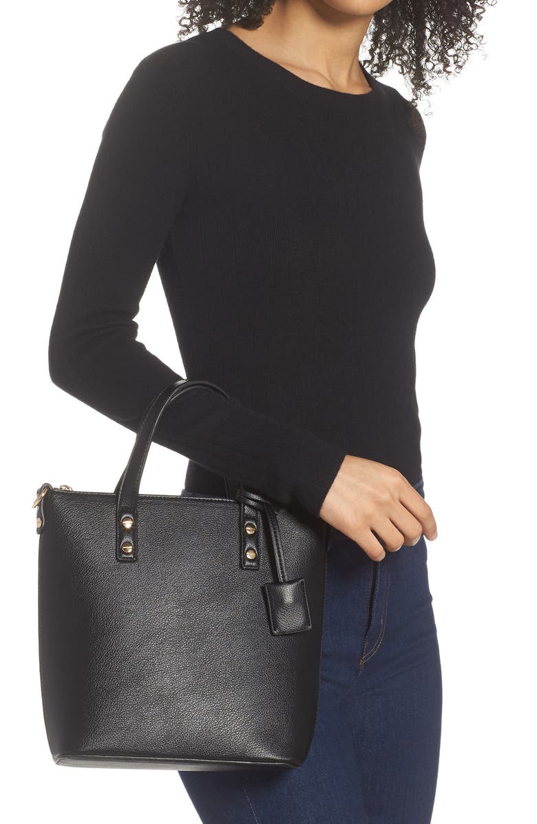 Mali + Lili Mia Mini Vegan Leather Tote, Alternate, color,