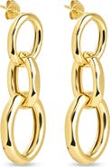 Sterling Forever Rina Chain Link Drop Earrings