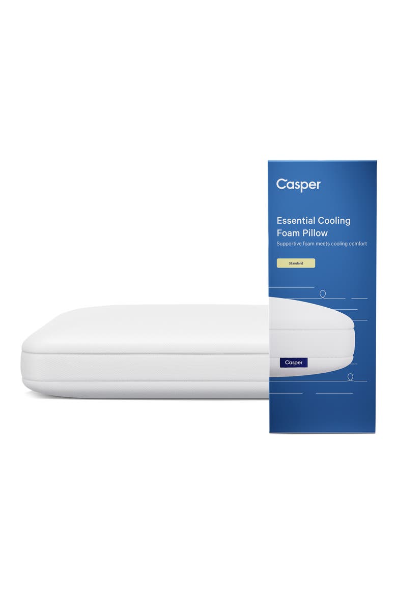 Essential Cooling Foam Pillow, Alternate, color, WHITE