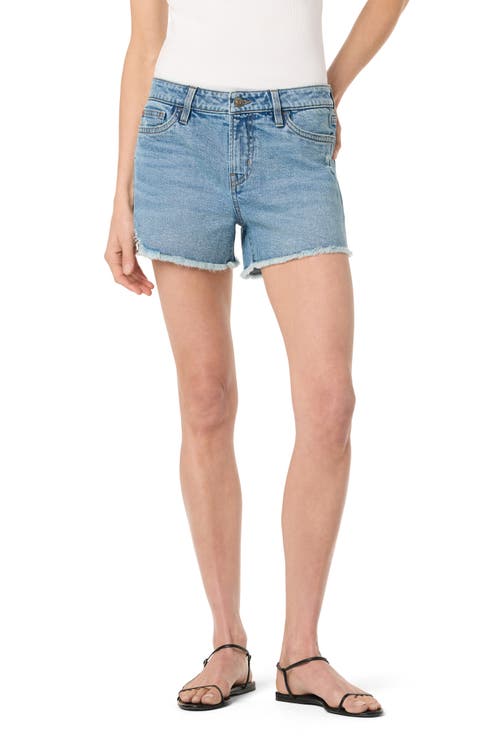 Gracie Fray Hem Denim Shorts