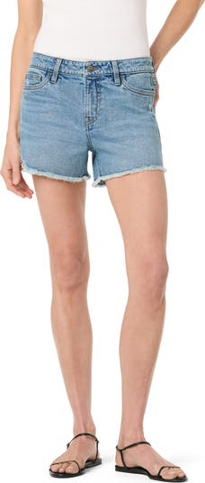 Gracie Fray Hem Denim Shorts