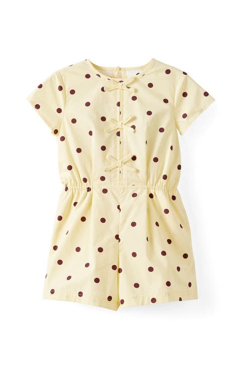 Kid's Woven Bow Playsuit