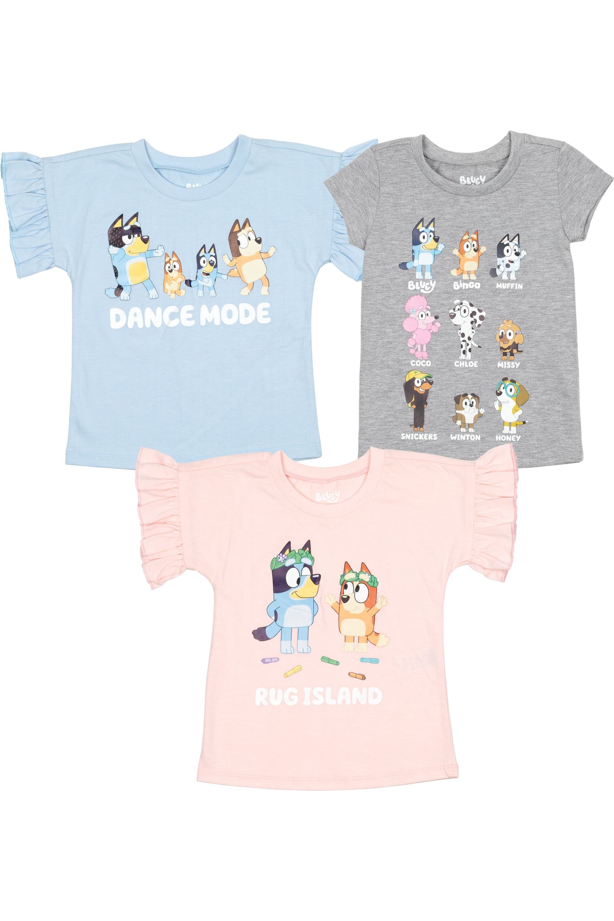 Bluey Blue Grey Pink