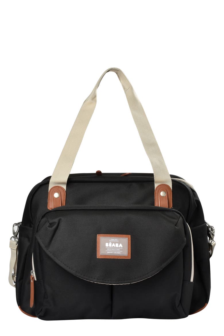 Geneva Diaper Bag, Main, color, BLACK