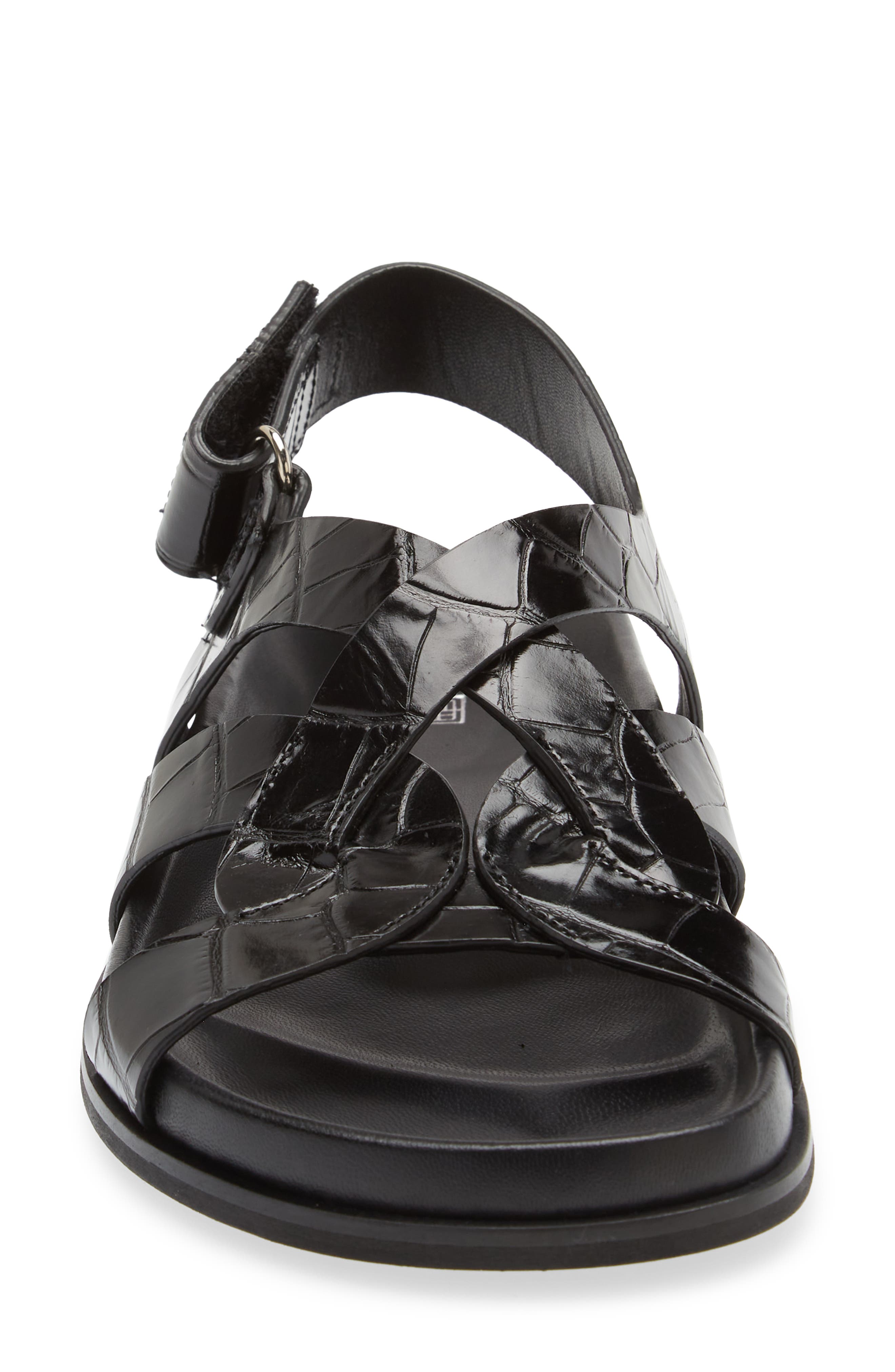 TOTEME The Chunky Croc Embossed Sandal, Alternate, color, 