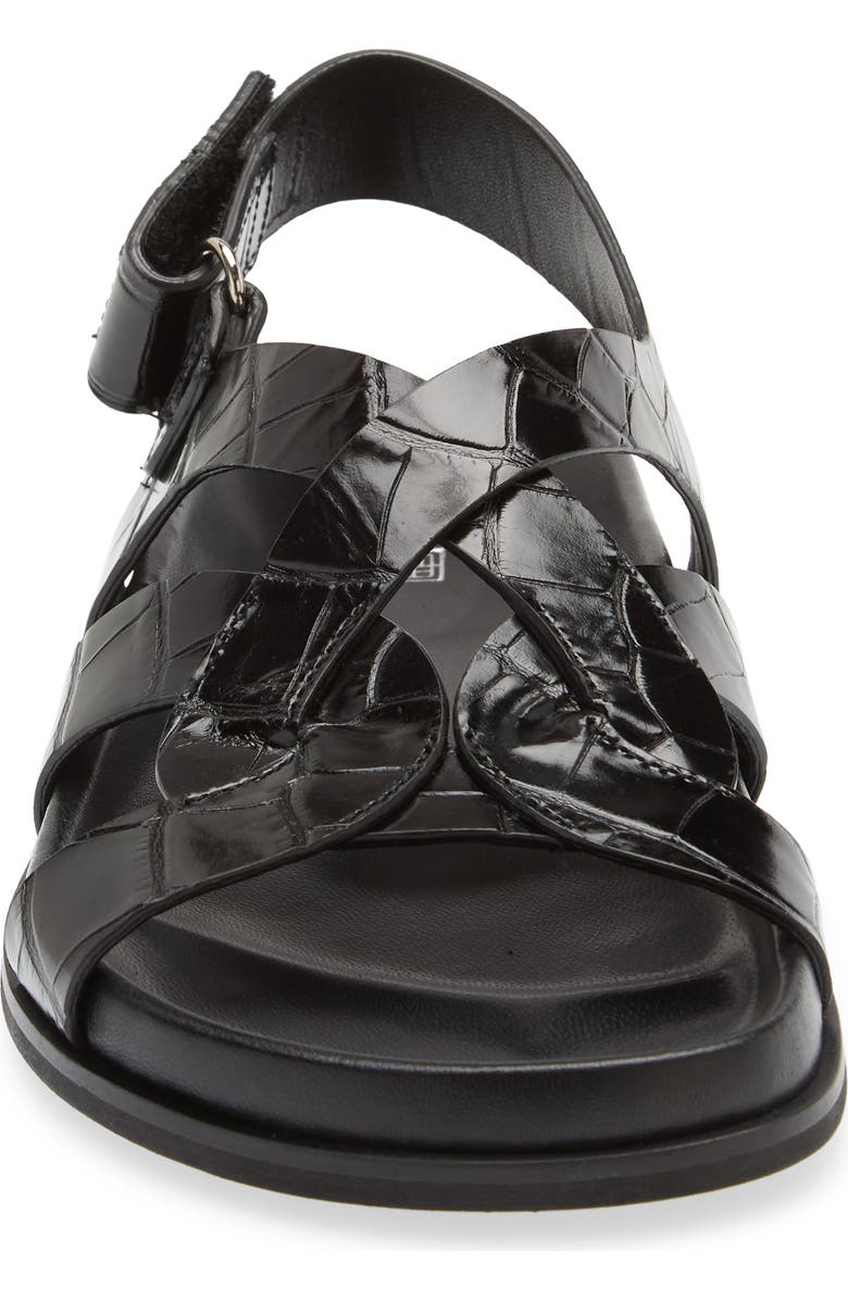 TOTEME The Chunky Croc Embossed Sandal, Alternate, color,