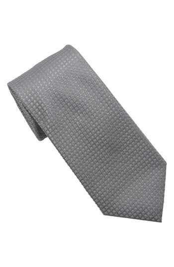 Karl Lagerfeld Paris Diamond Jacquard Tie In Gray