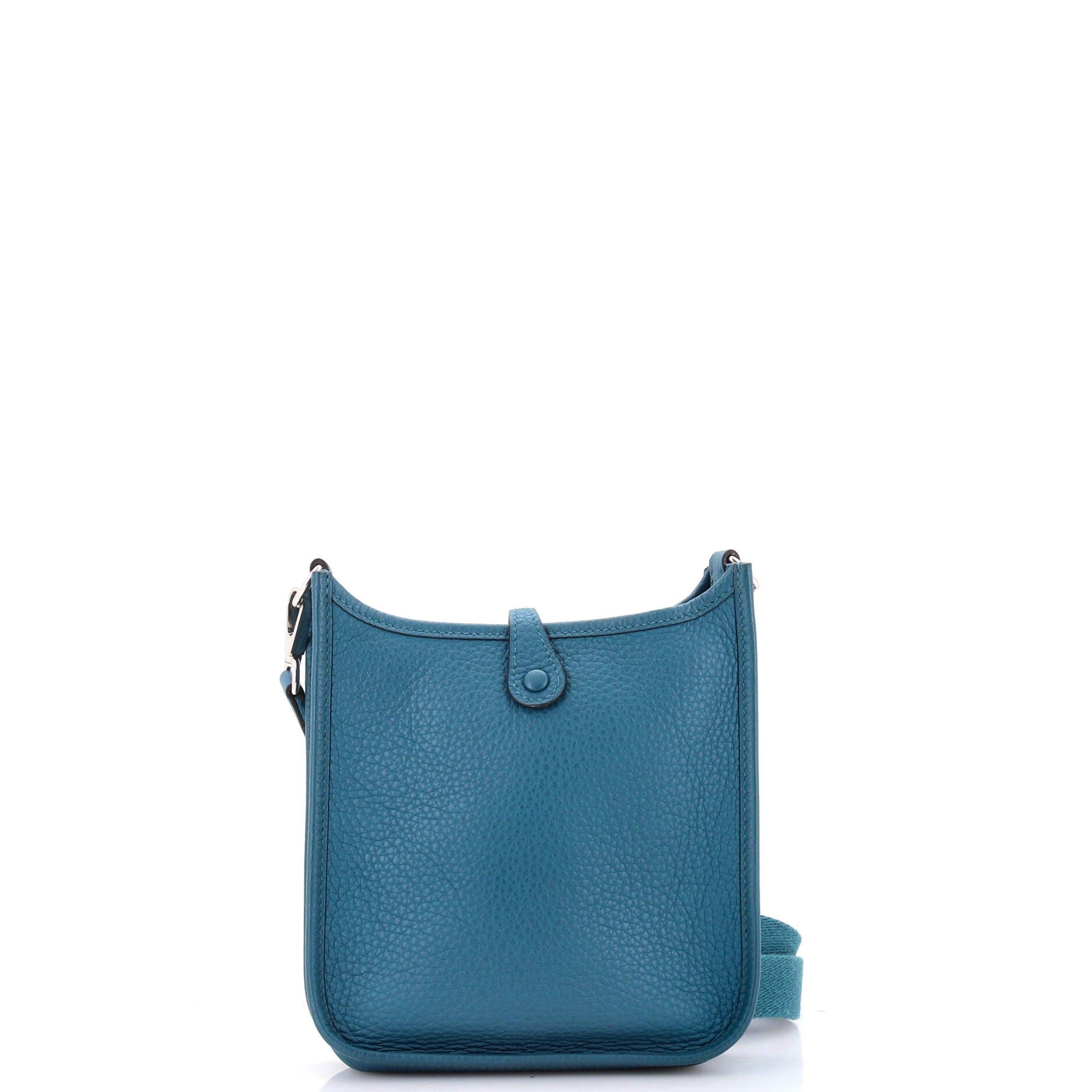 Pre-Owned Hermes Evelyne Bag Gen III Clemence TPM, Alternate, color, Vert Bosphore