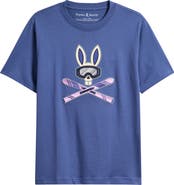 Psycho Bunny Kids' Ski Bunny Cotton Graphic T-Shirt