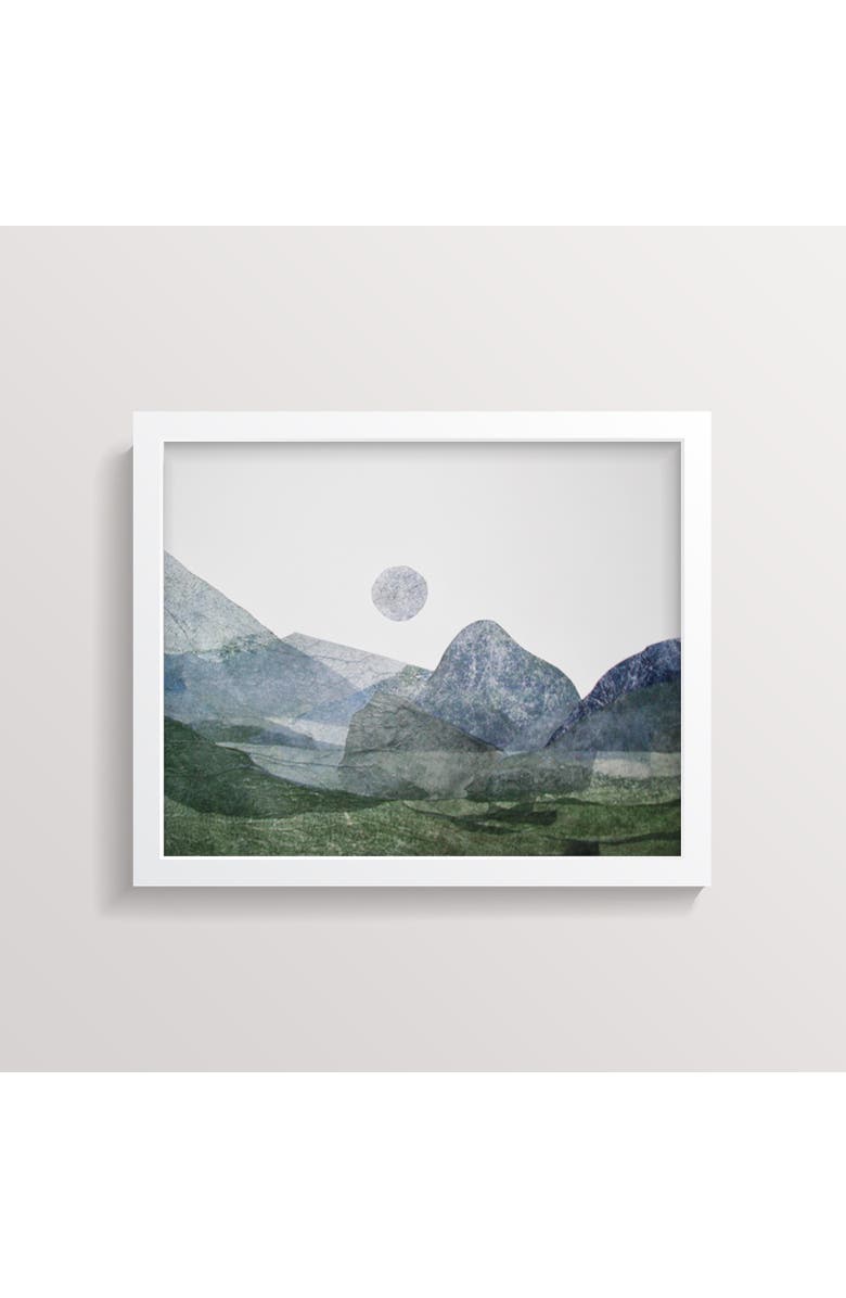 Artxtiles Cold Spring Framed Small Print, Main, color, Green