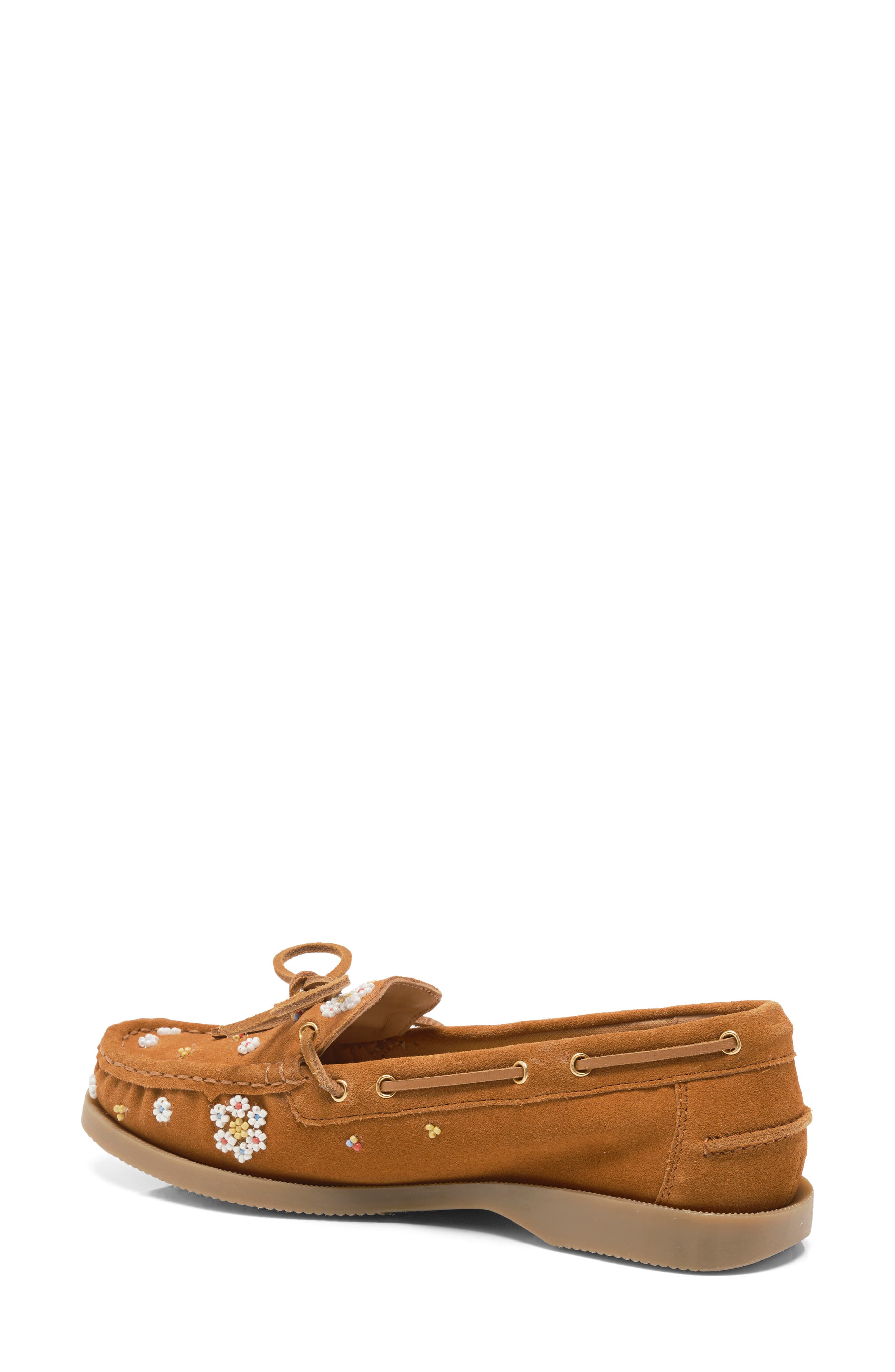 Free People Sandy Beaded Boat Shoe, Alternate, color, 