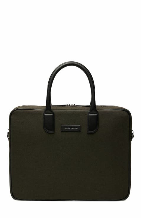 Lesage Organic Cotton Canvas Computer Bag