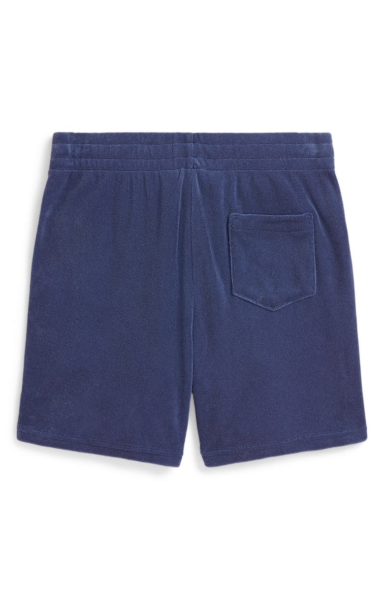 Polo Ralph Lauren Kids' Lightweight French Terry Drawstring Shorts, Alternate, color, Light Navy