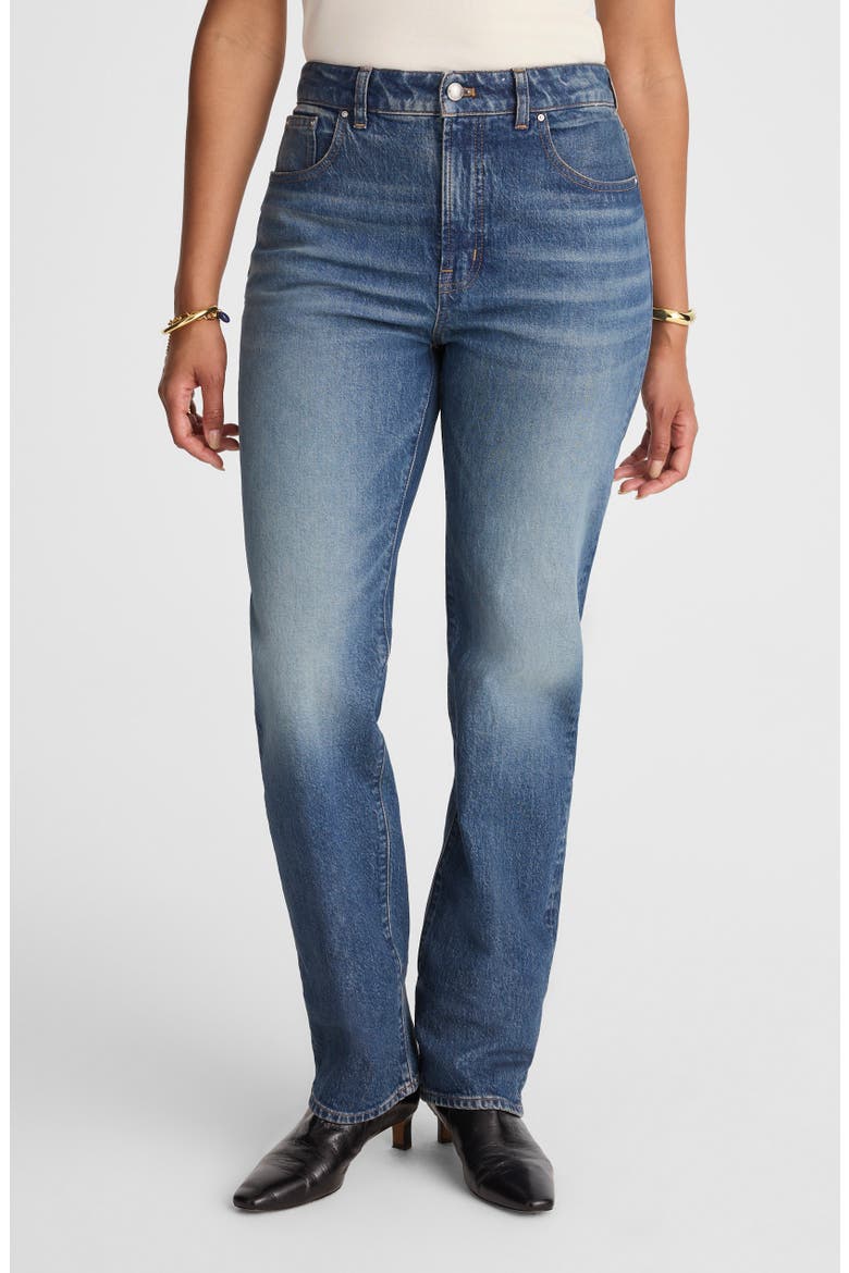 Curvy Longline Straight Leg Jeans, Alternate, color, GREENDALE WASH