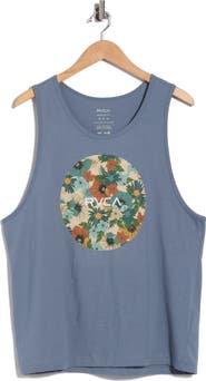RVCA Motors Cotton Graphic Tank Top