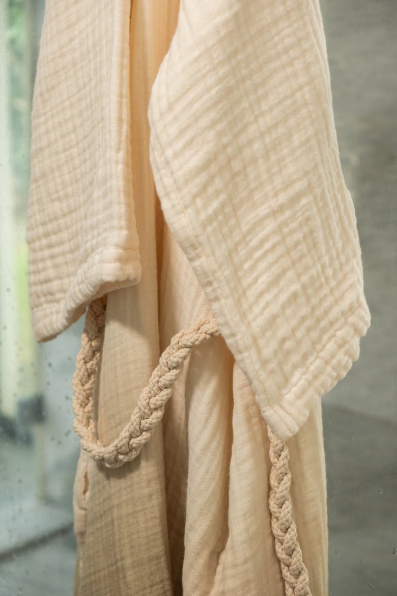 Degrade Muslin Bathrobe, Alternate, color, Green