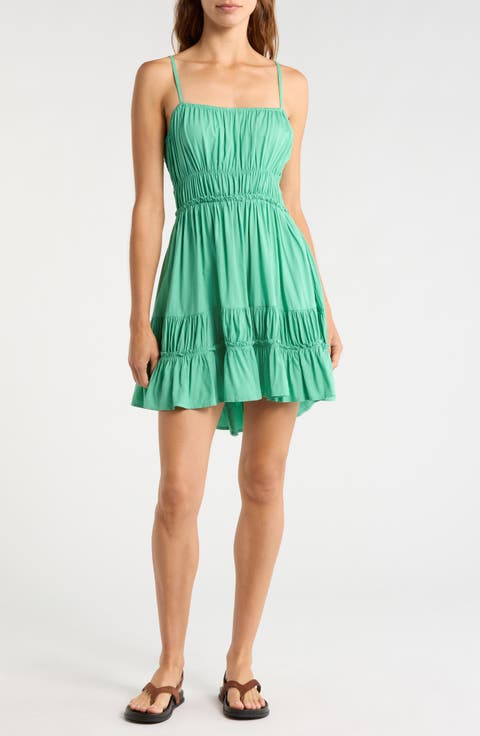Tiered Ruffle Cover-Up Sundress