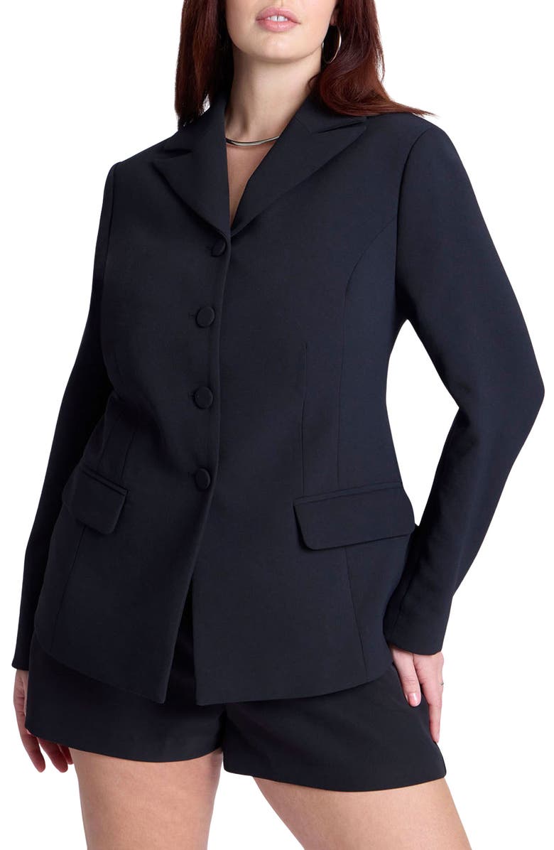 ELOQUII Fitted Blazer, Main, color, 