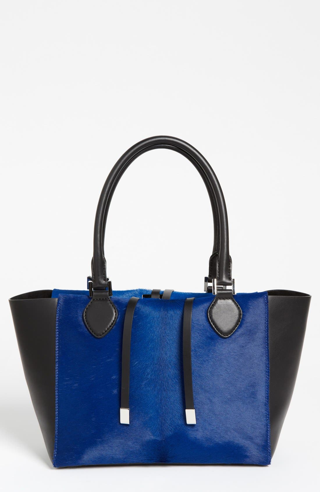 Michael Kors 'Miranda' Calf Hair & Leather Tote, Main, color, 