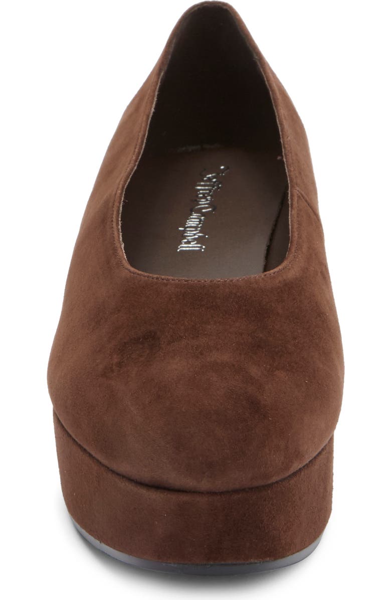 Jeffrey Campbell Chapters Almond Toe Platform Pump, Alternate, color, Brown Suede