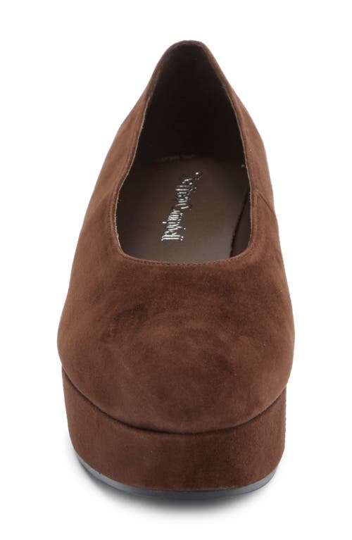 Jeffrey Campbell Chapters Almond Toe Platform Pump In Brown