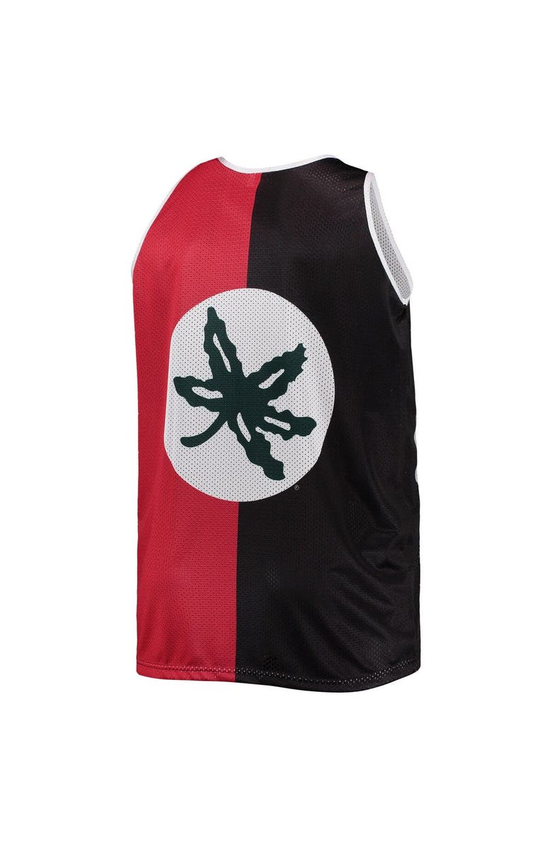 Mitchell & Ness Men's Mitchell & Ness Eddie George Black/Scarlet Ohio State Buckeyes Sublimated Player Big & Tall Tank Top, Alternate, color, 