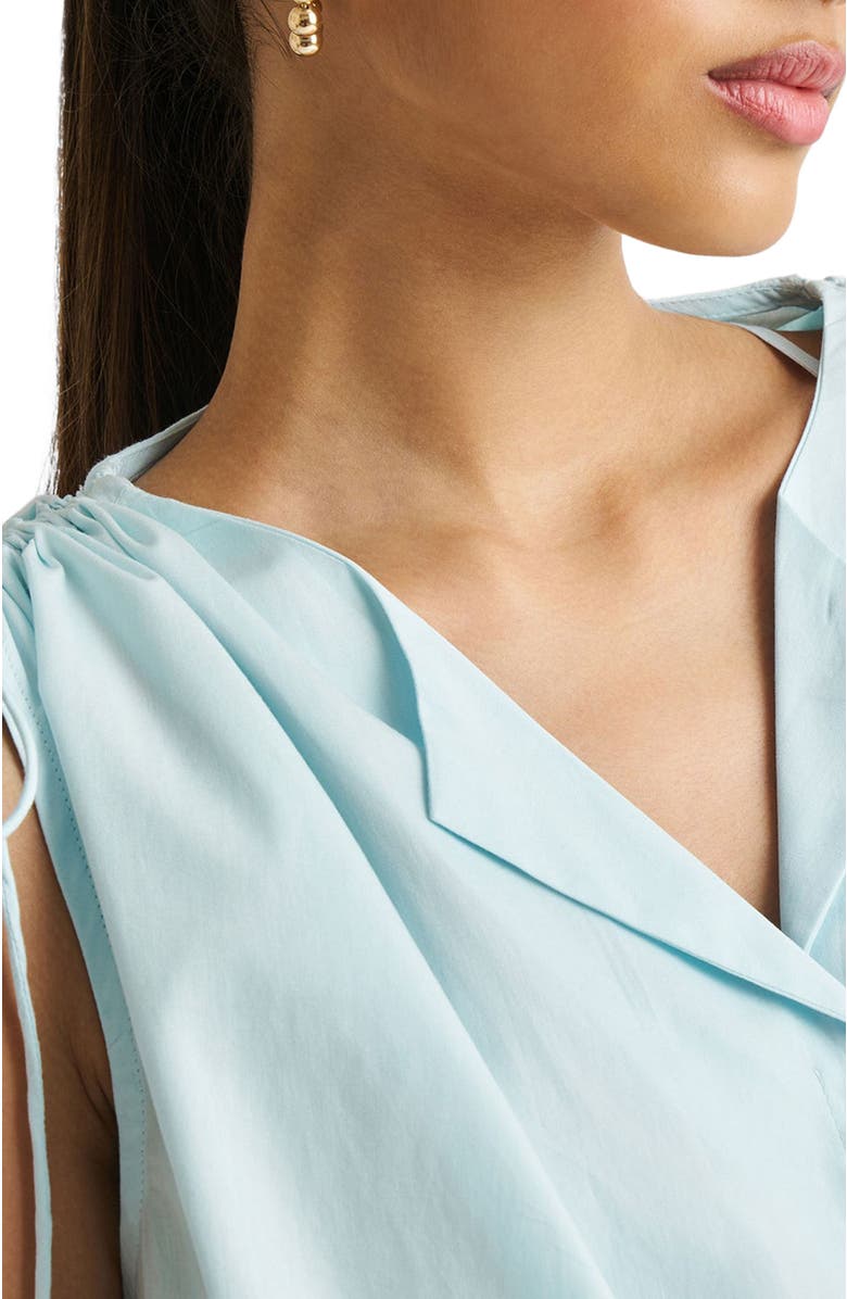 Reistor Shirt dress with Shoulder Tie Details, Alternate, color, Summer Blue