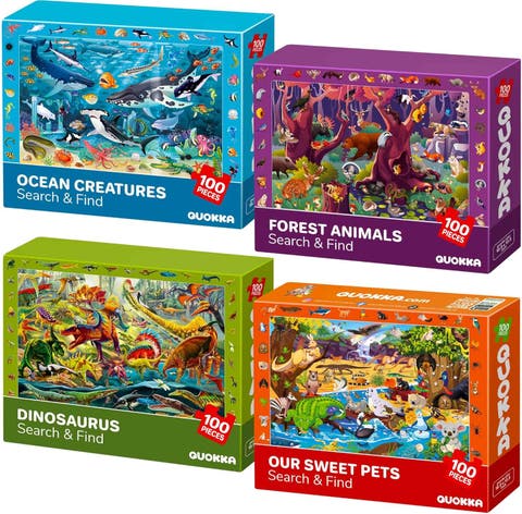 Kids Jigsaw Puzzles 100 Piece - Animal, City, Nature & Everyday Life Themes