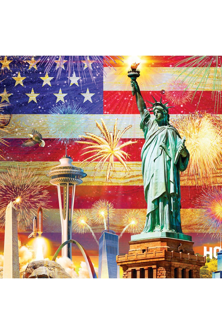Patriotic Sights 1000 Piece Puzzle, Alternate, color, Multicolored