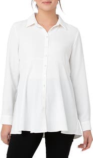Ripe Maternity Tina Maternity/Nursing Peplum Shirt