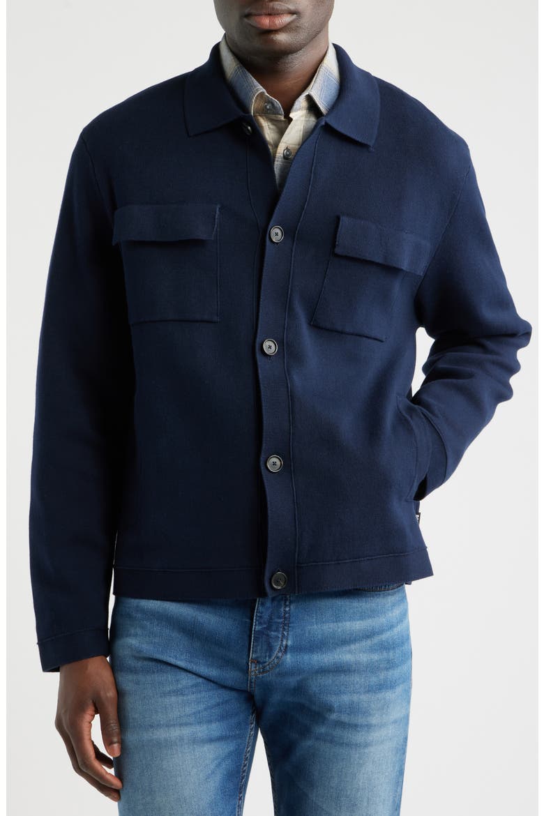 Uttoni Shirt Jacket, Alternate, color, DARK BLUE