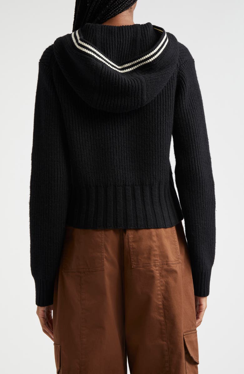 ATM Anthony Thomas Melillo Hooded Rib Cardigan, Alternate, color, 